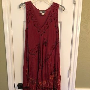 Midi embroidered Casual dress